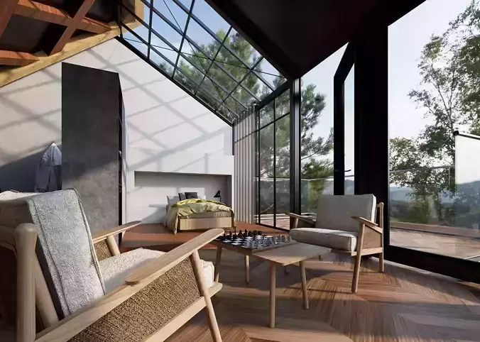 3D model of the bathroom