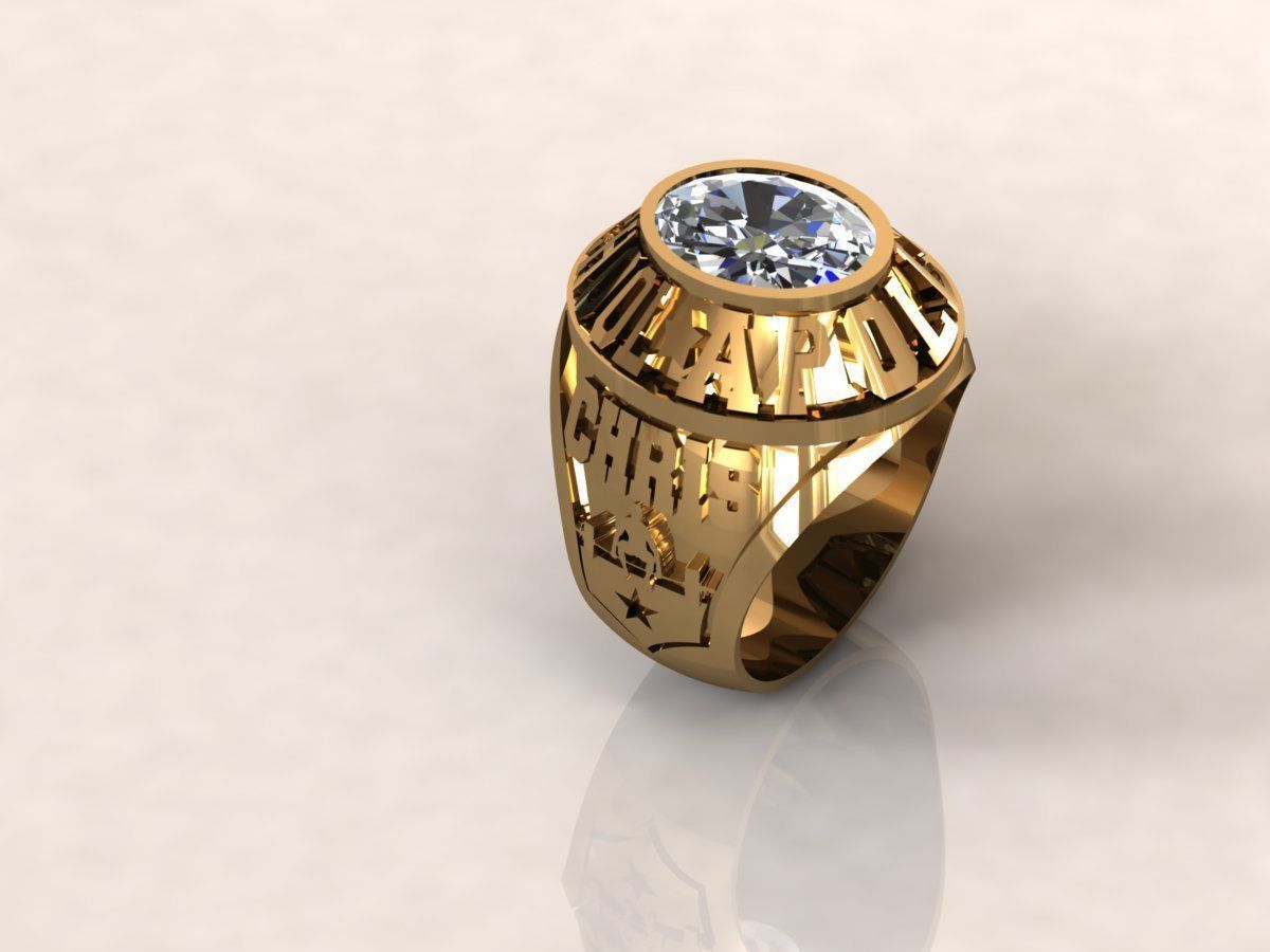 Ring men 6 Highscholl 3D print model_4