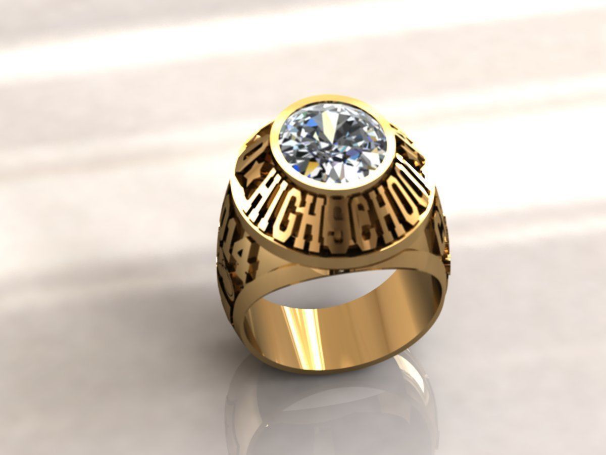 Ring men 6 Highscholl 3D print model_11