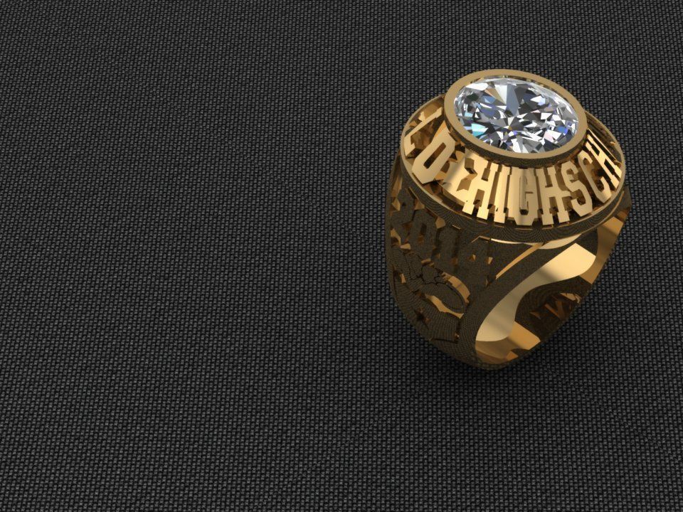 Ring men 6 Highscholl 3D print model_20