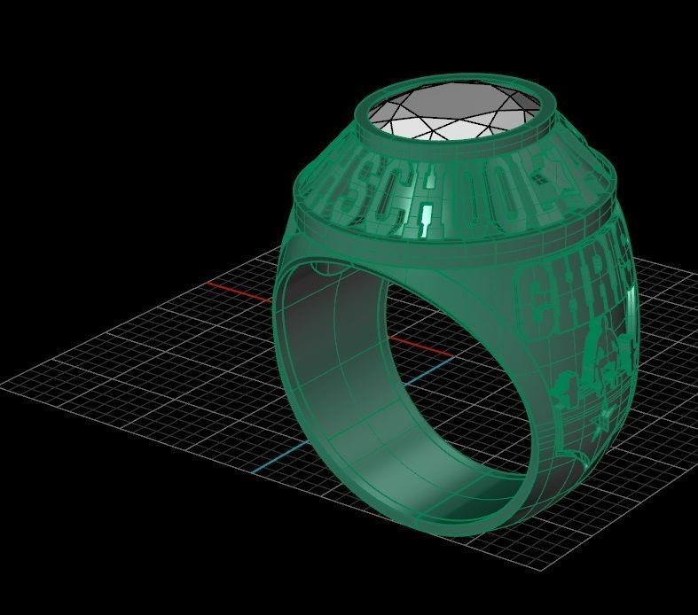 Ring men 6 Highscholl 3D print model_6