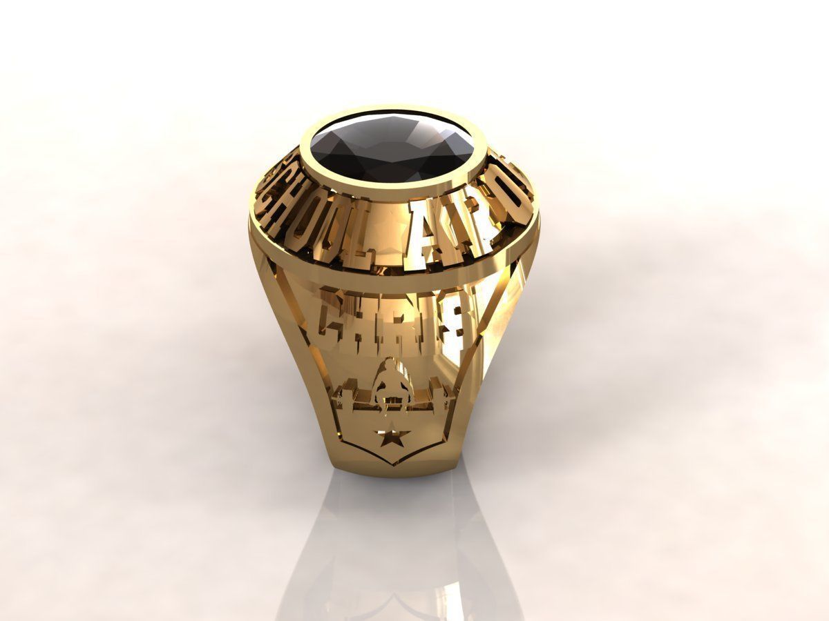 Ring men 6 Highscholl 3D print model_2