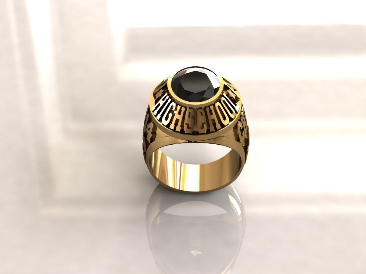 Ring men 6 Highscholl 3D print model_1