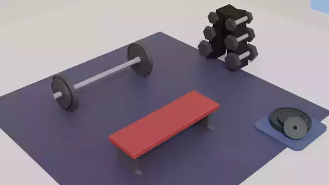  Minimalistic model of gym equipment