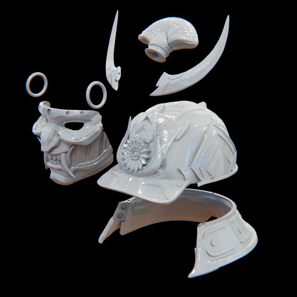 Apex Legends Wraith ANCIENT OF THE VOID Cosplay Helmet and Mask 3D print model_20