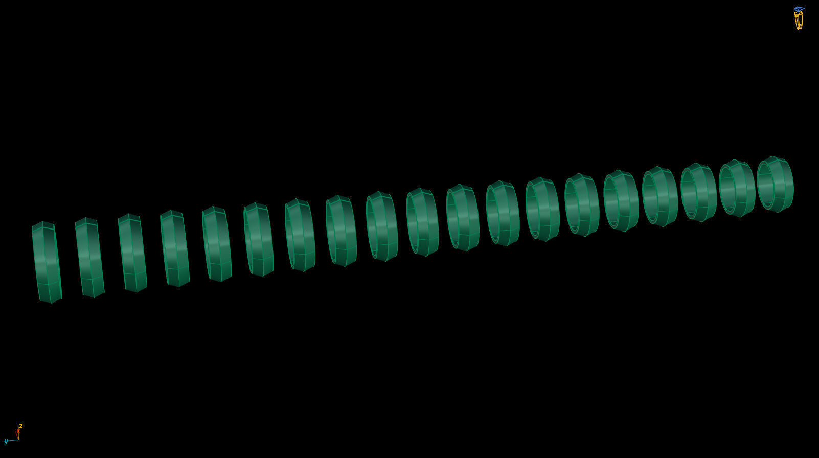 Apex profile Wedding Ring 7 mm Wide US Sizes 3D print model_20