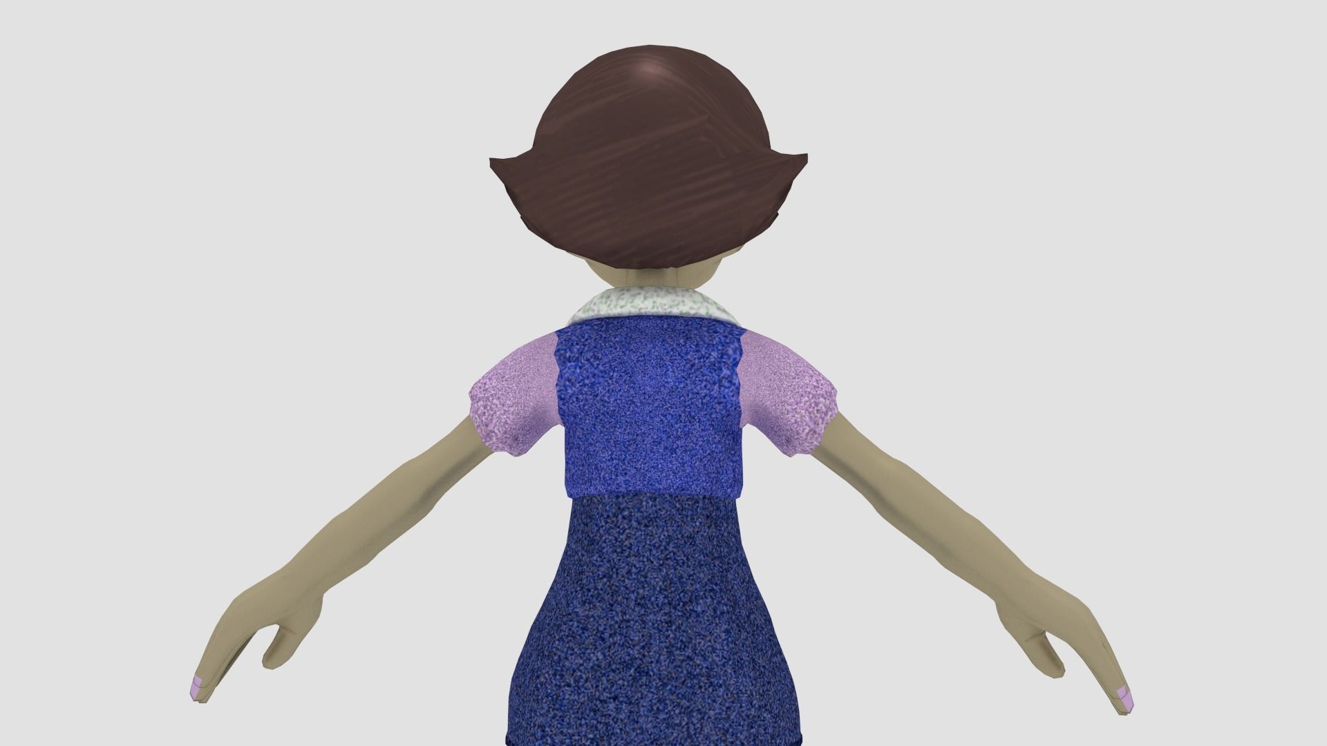 4 character Low-poly 3D model_11