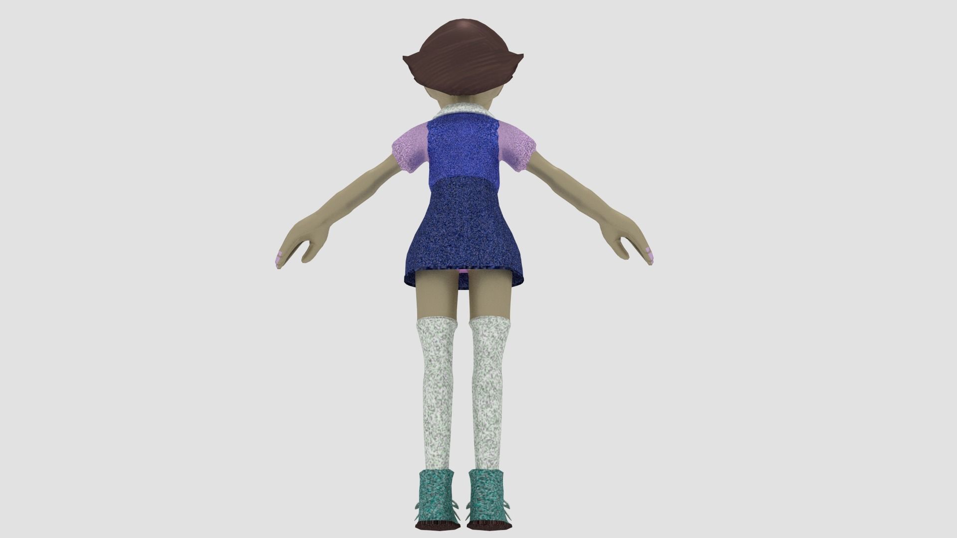4 character Low-poly 3D model_13