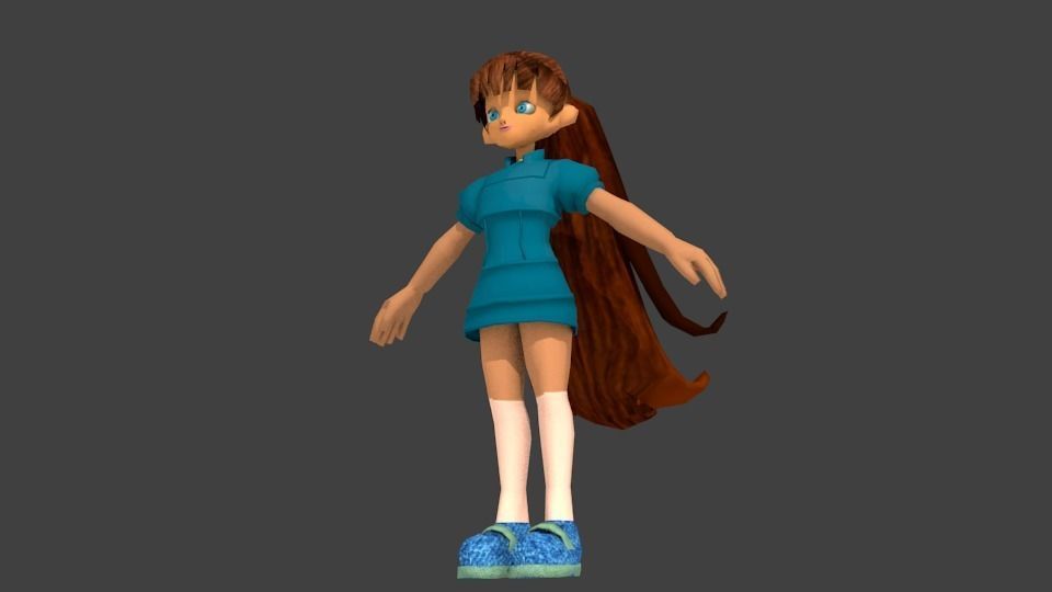 4 character Low-poly 3D model_23