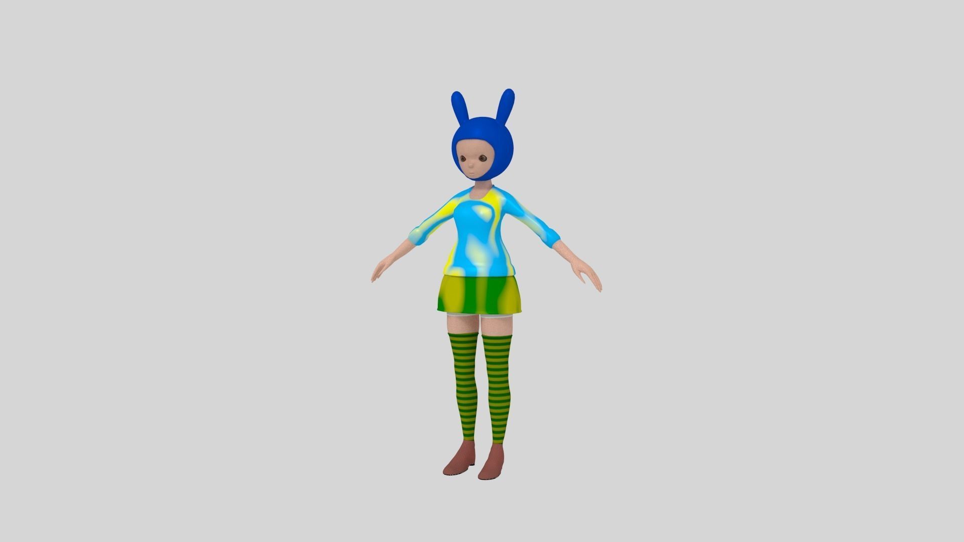 4 character Low-poly 3D model_20