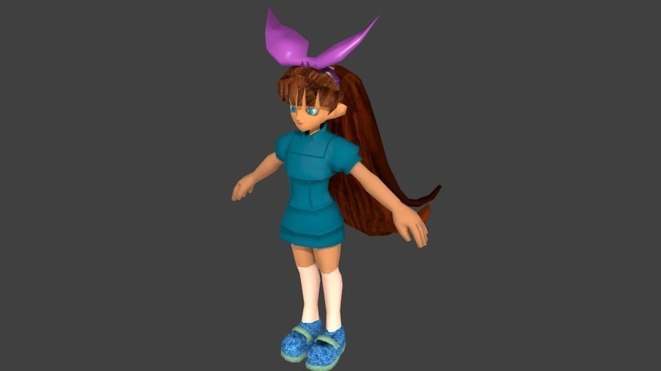4 character Low-poly 3D model_26