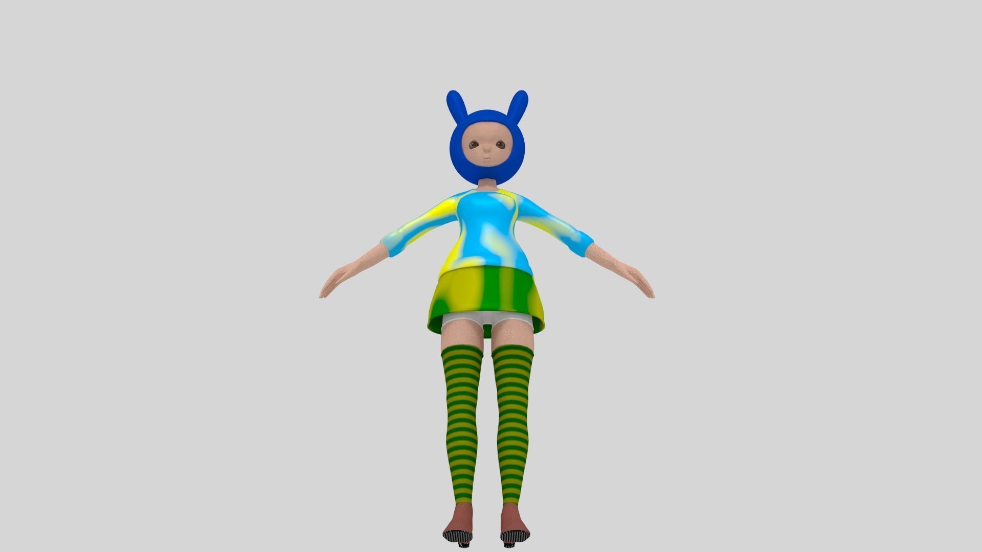 4 character Low-poly 3D model_4