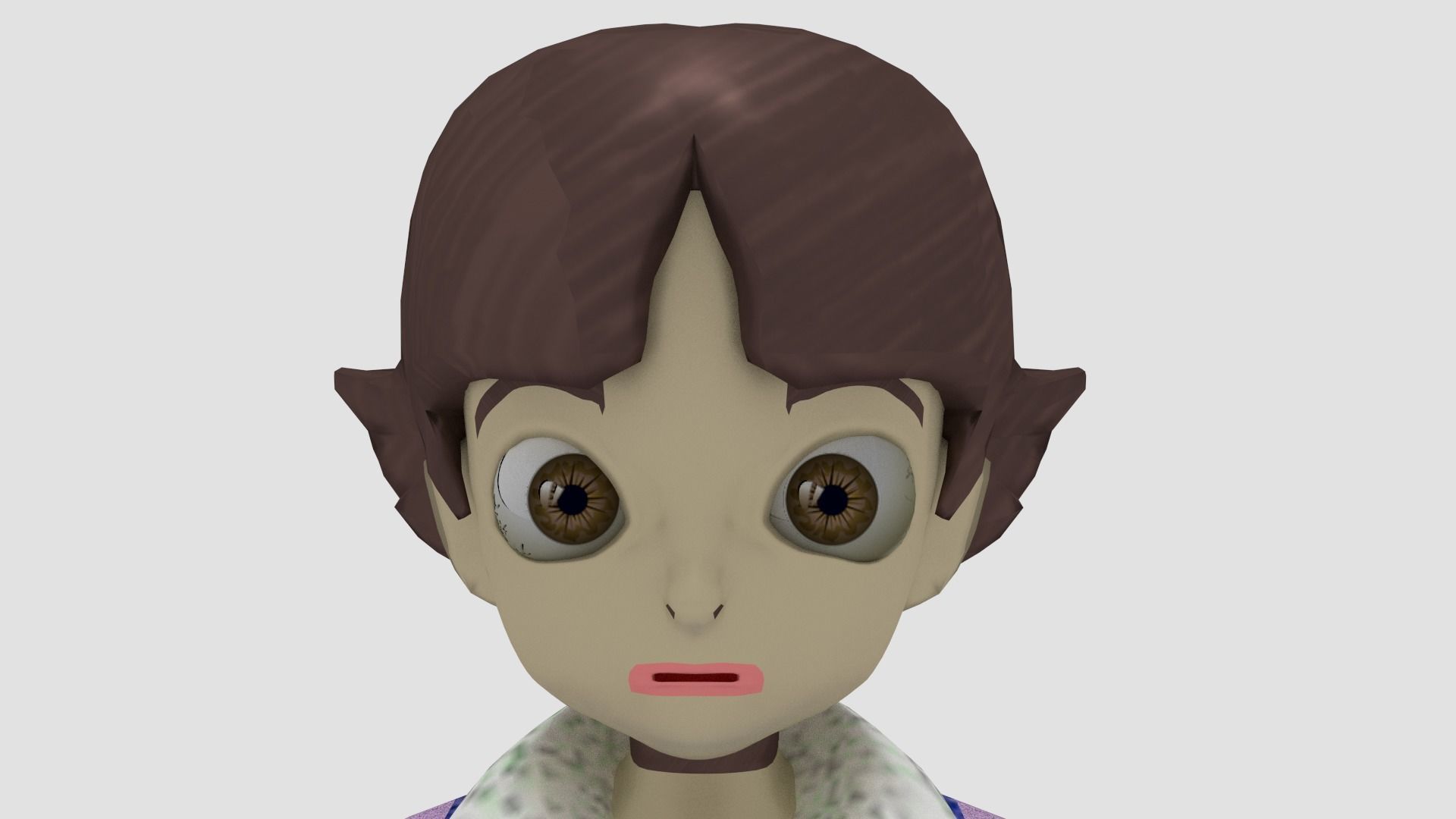 4 character Low-poly 3D model_8