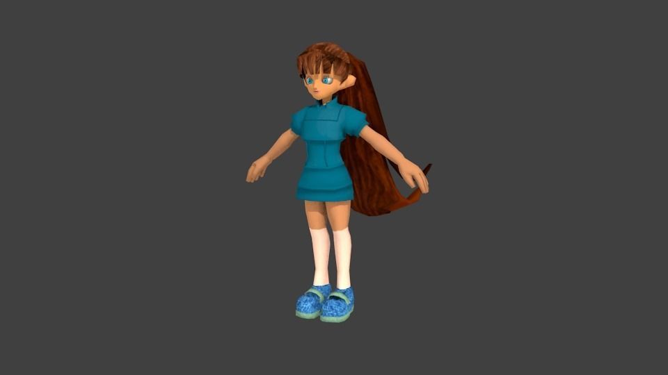 4 character Low-poly 3D model_21