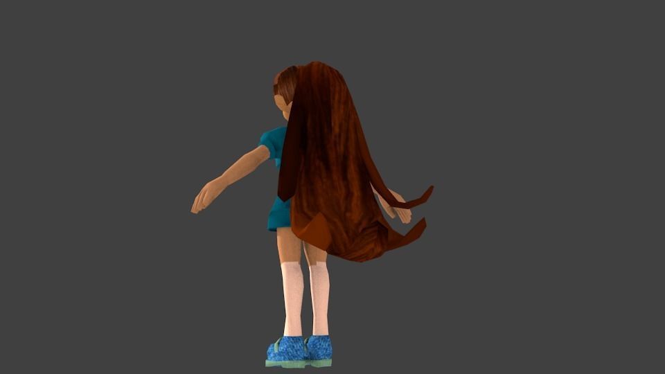 4 character Low-poly 3D model_24