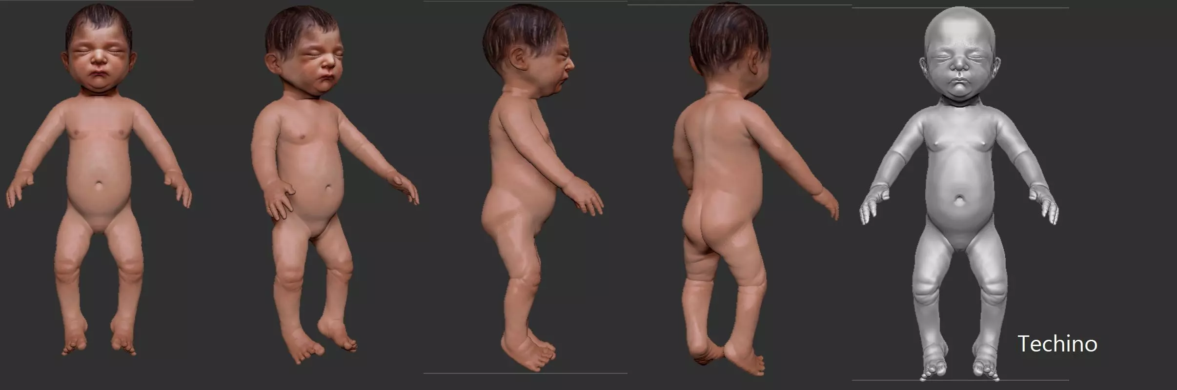 Realistic baby  3d print 3D print model_0