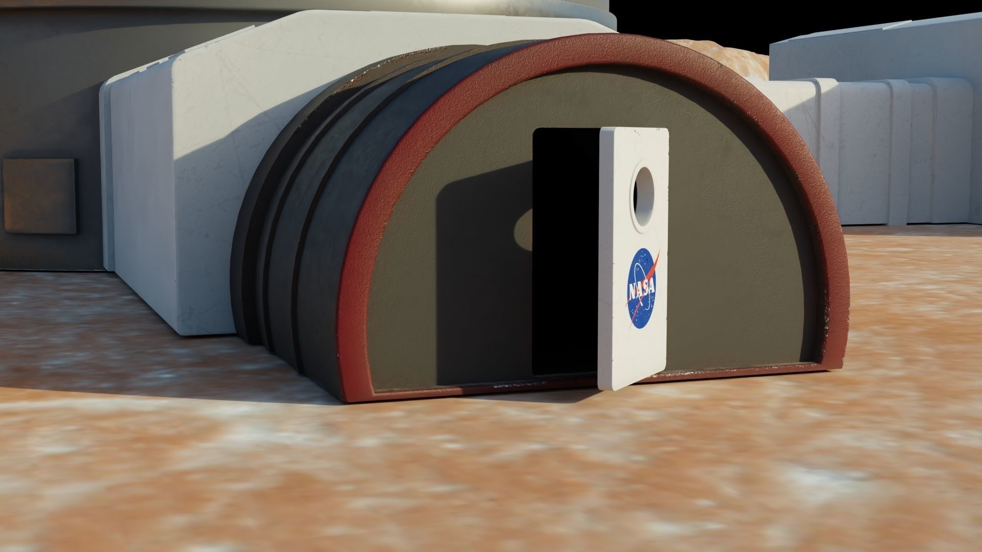 Martian base 3D models Low-poly 3D model_18