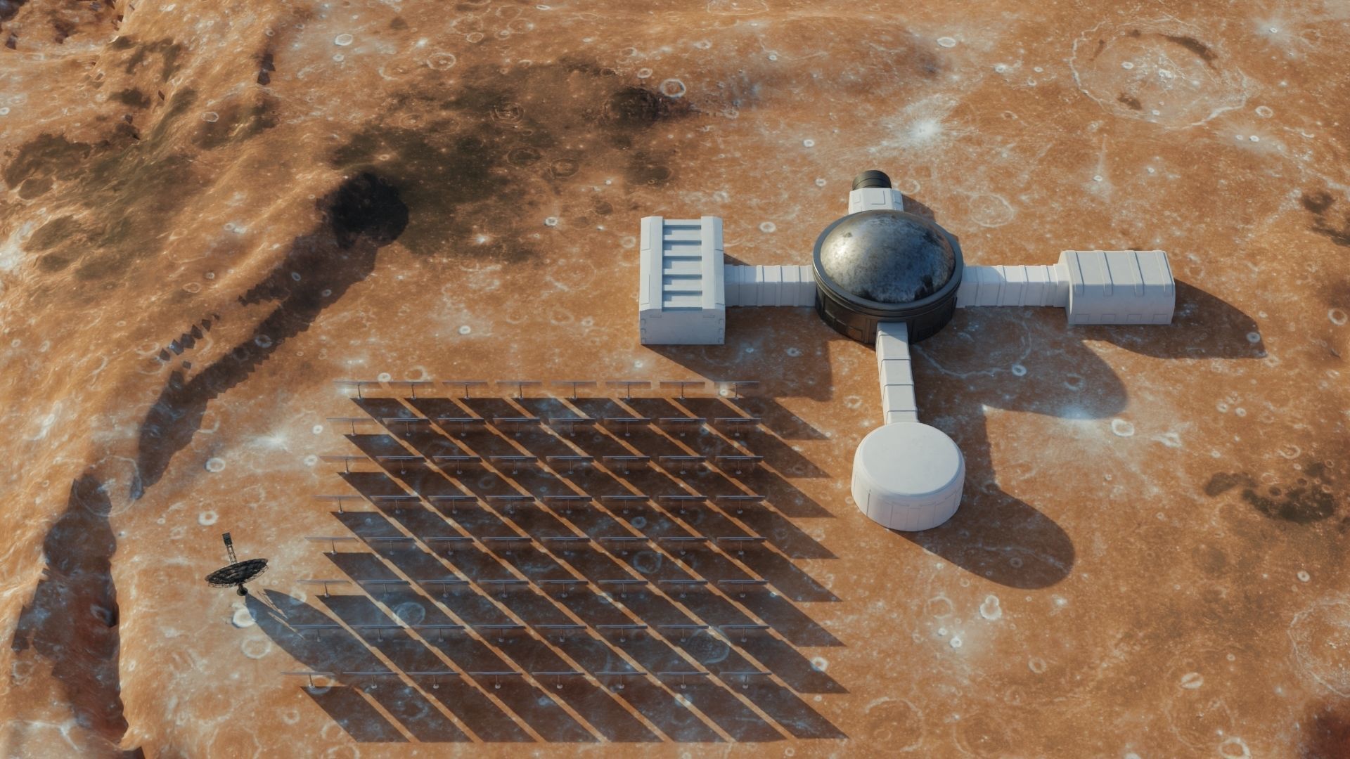 Martian base 3D models Low-poly 3D model_16
