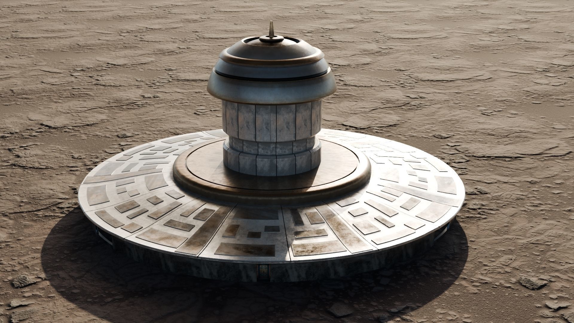 Martian base 3D models Low-poly 3D model_13