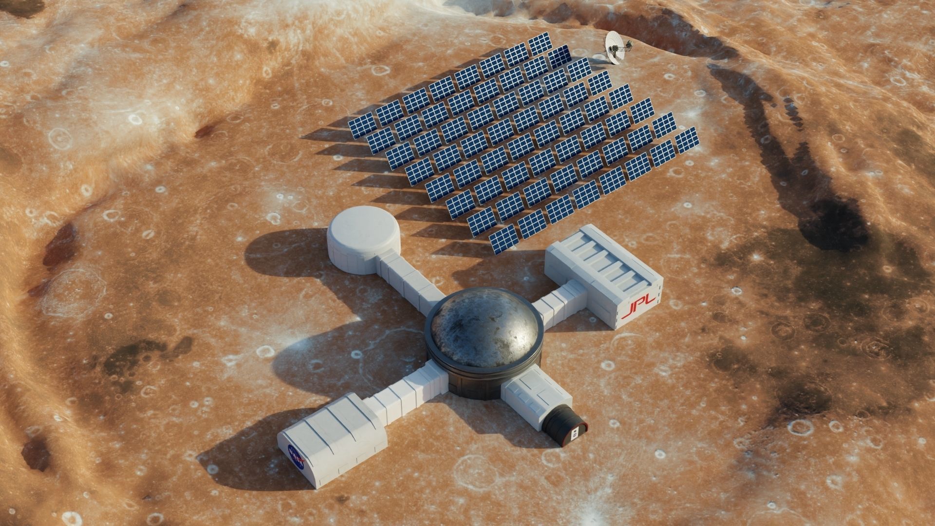 Martian base 3D models Low-poly 3D model_12