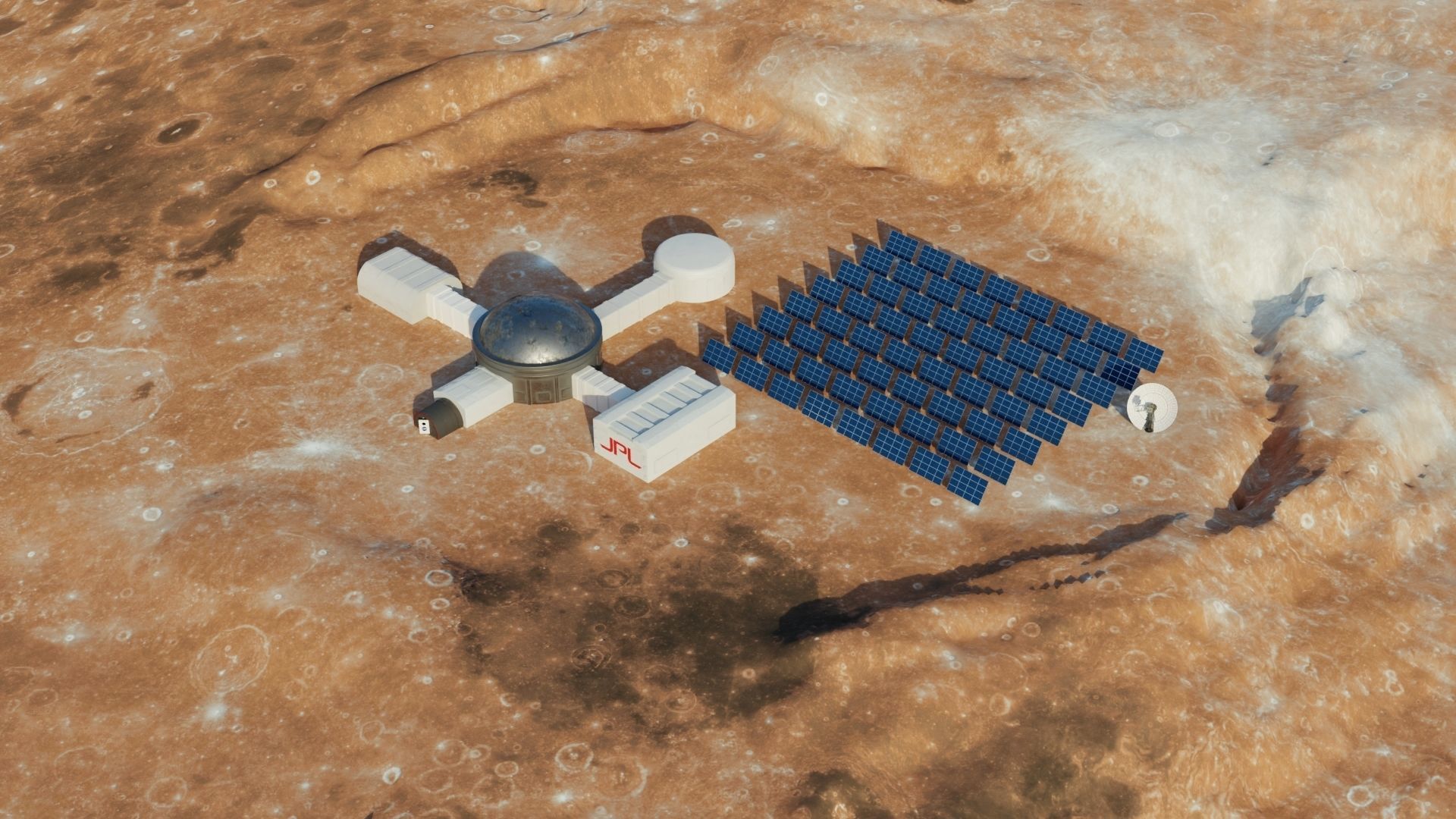 Martian base 3D models Low-poly 3D model_19