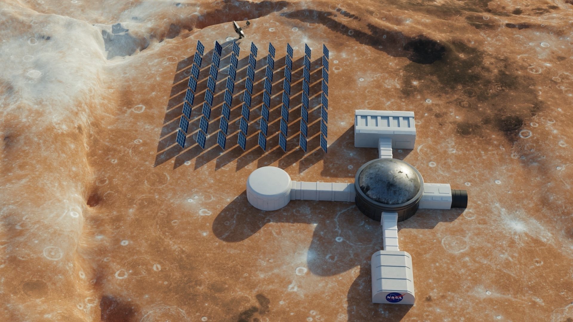 Martian base 3D models Low-poly 3D model_14