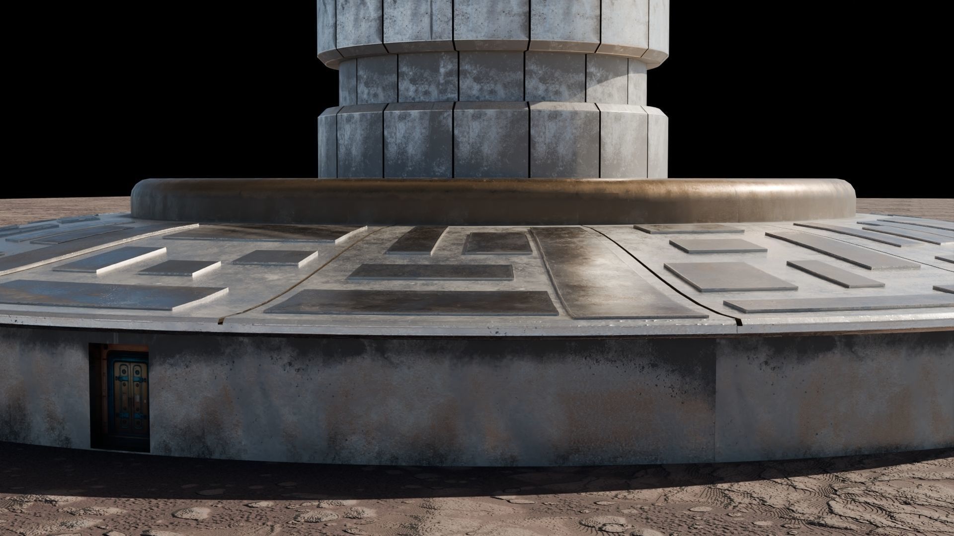 Martian base 3D models Low-poly 3D model_6