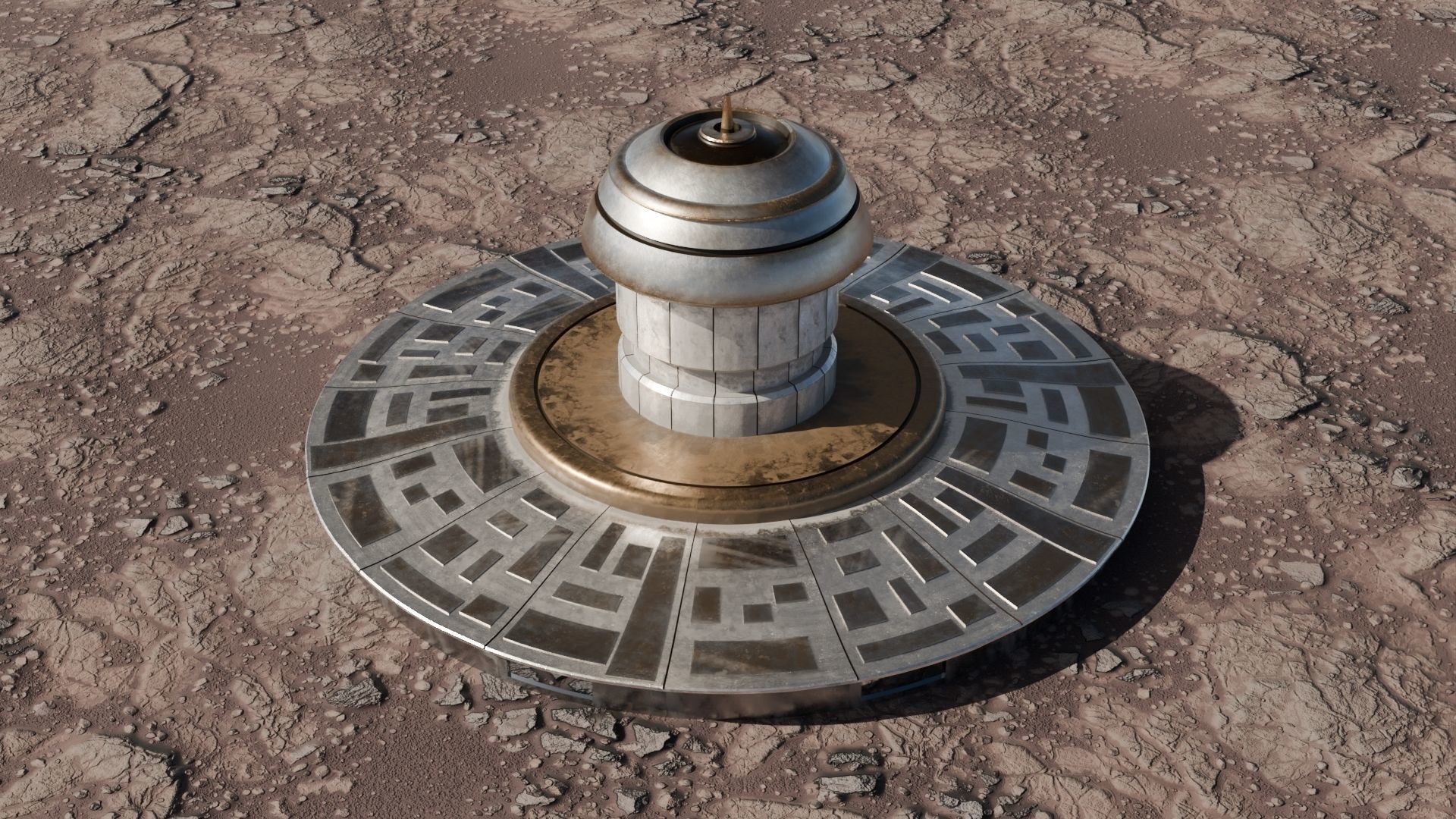 Martian base 3D models Low-poly 3D model_9