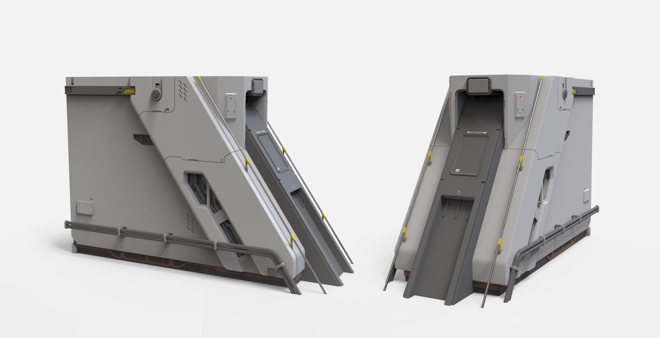 sci-fi Architecture kitbash 46 3D model_12