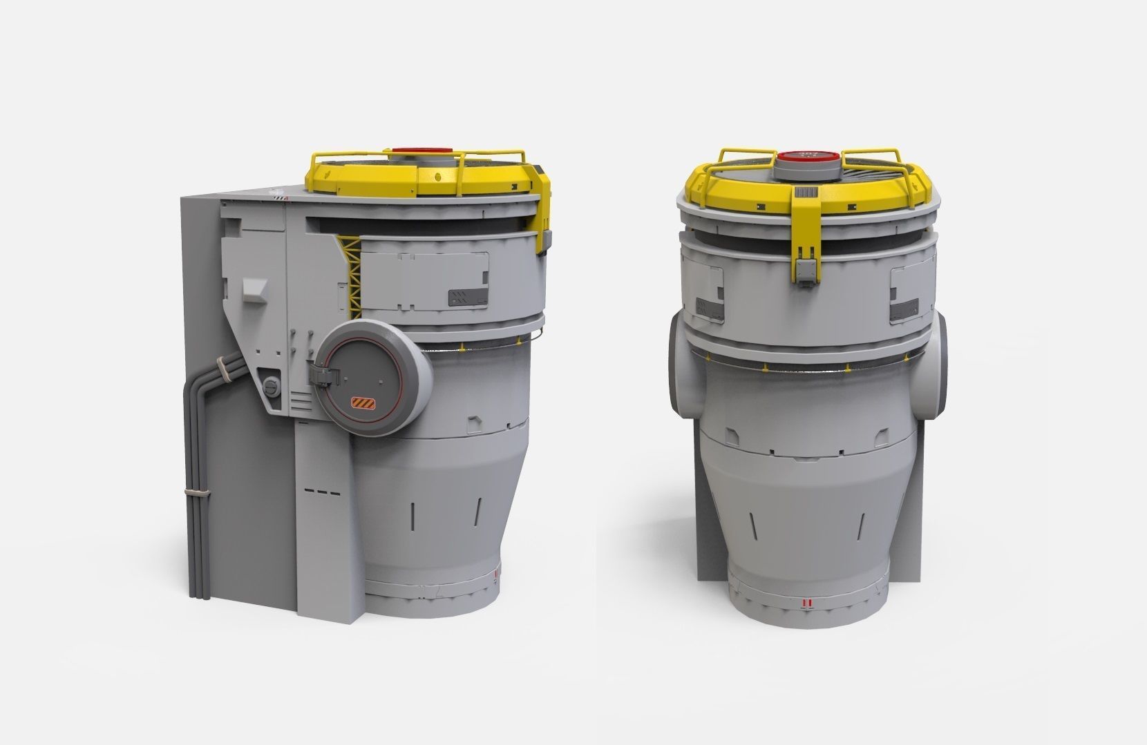 sci-fi Architecture kitbash 46 3D model_5