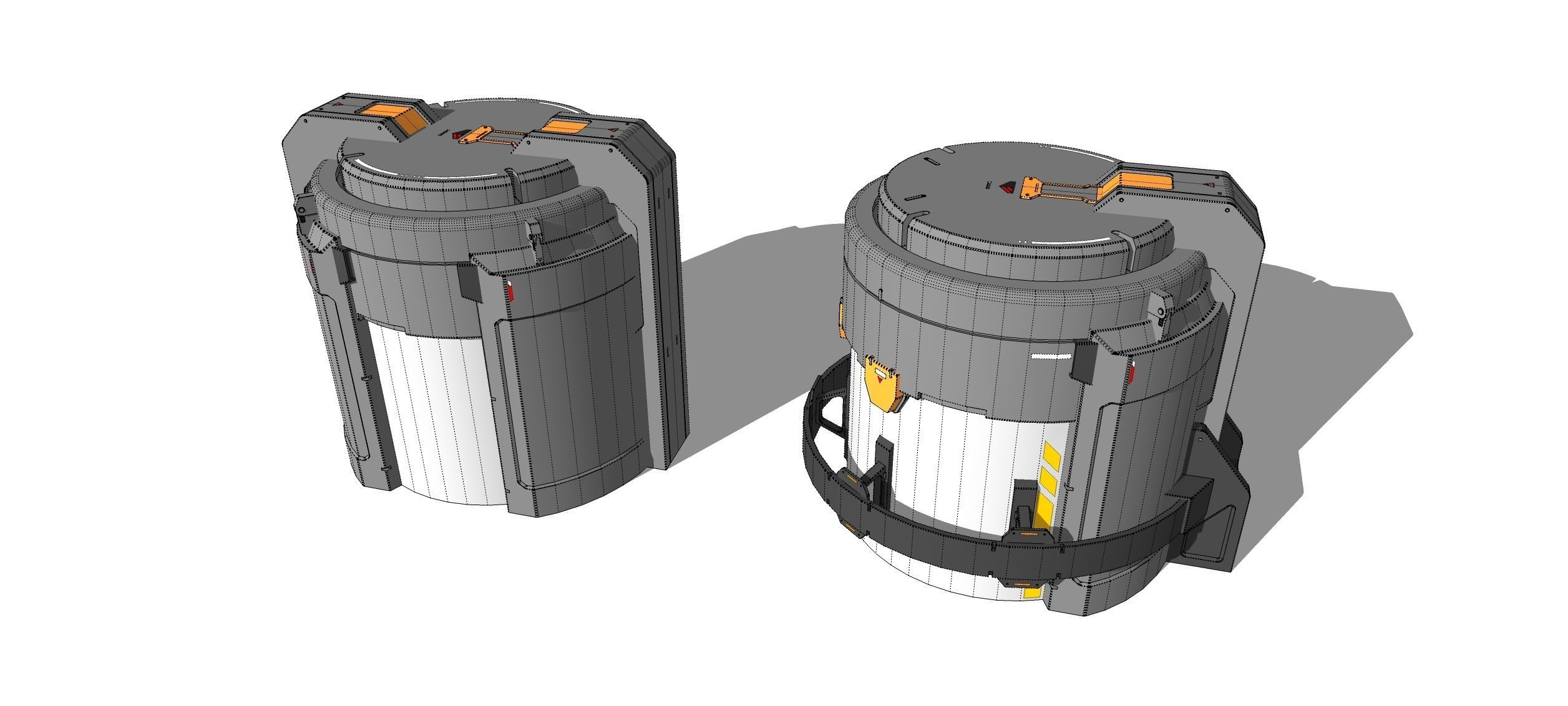 sci-fi Architecture kitbash 46 3D model_30