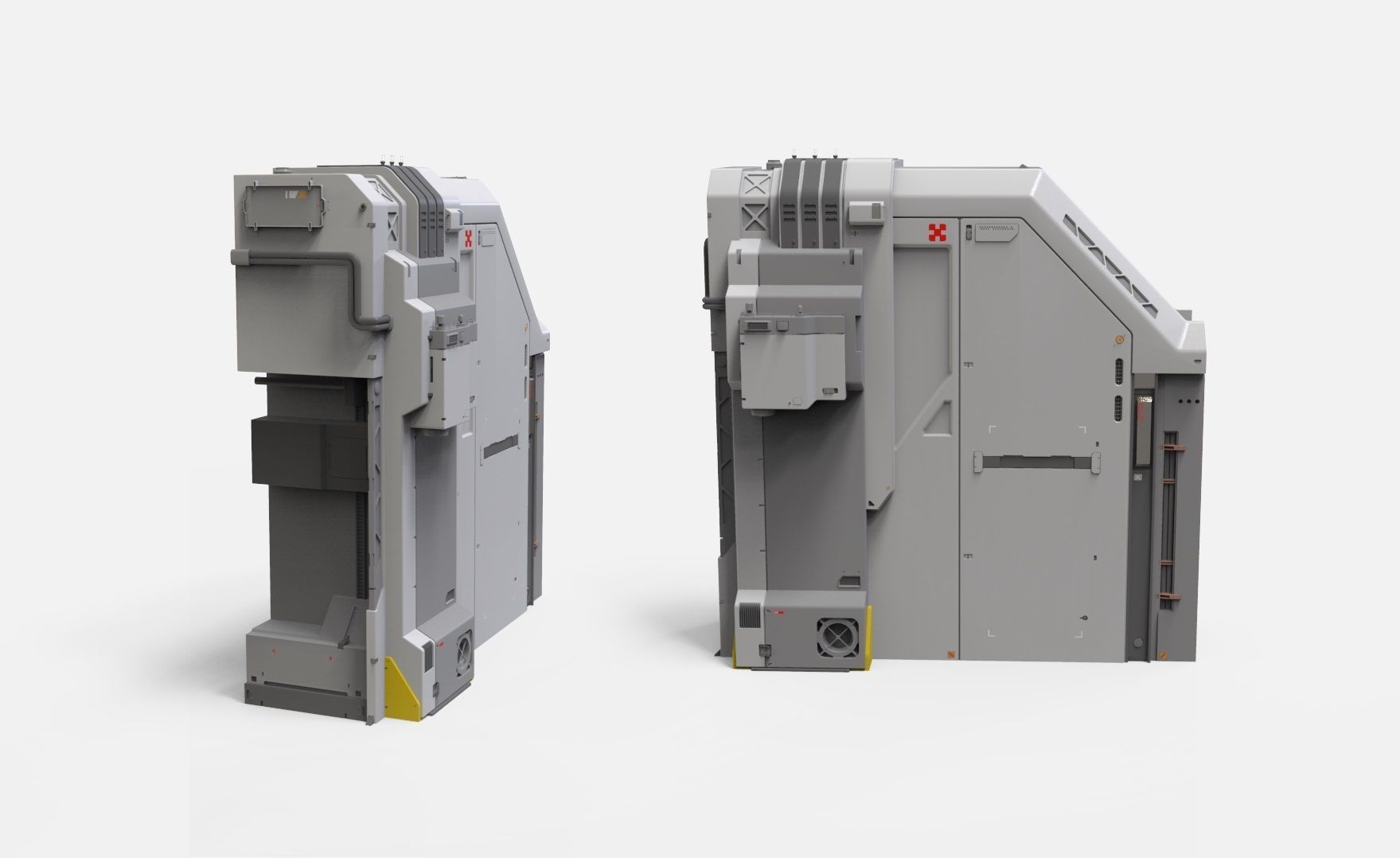 sci-fi Architecture kitbash 46 3D model_3