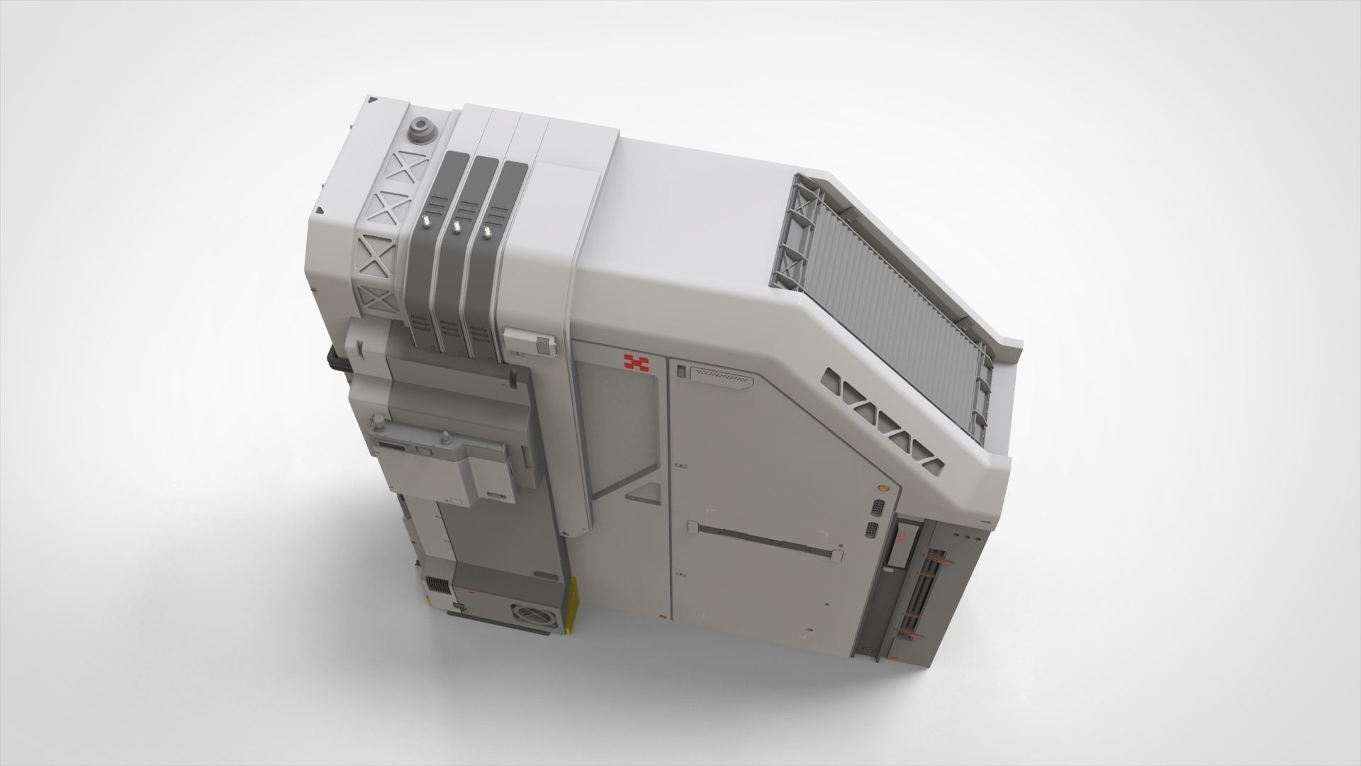 sci-fi Architecture kitbash 46 3D model_4