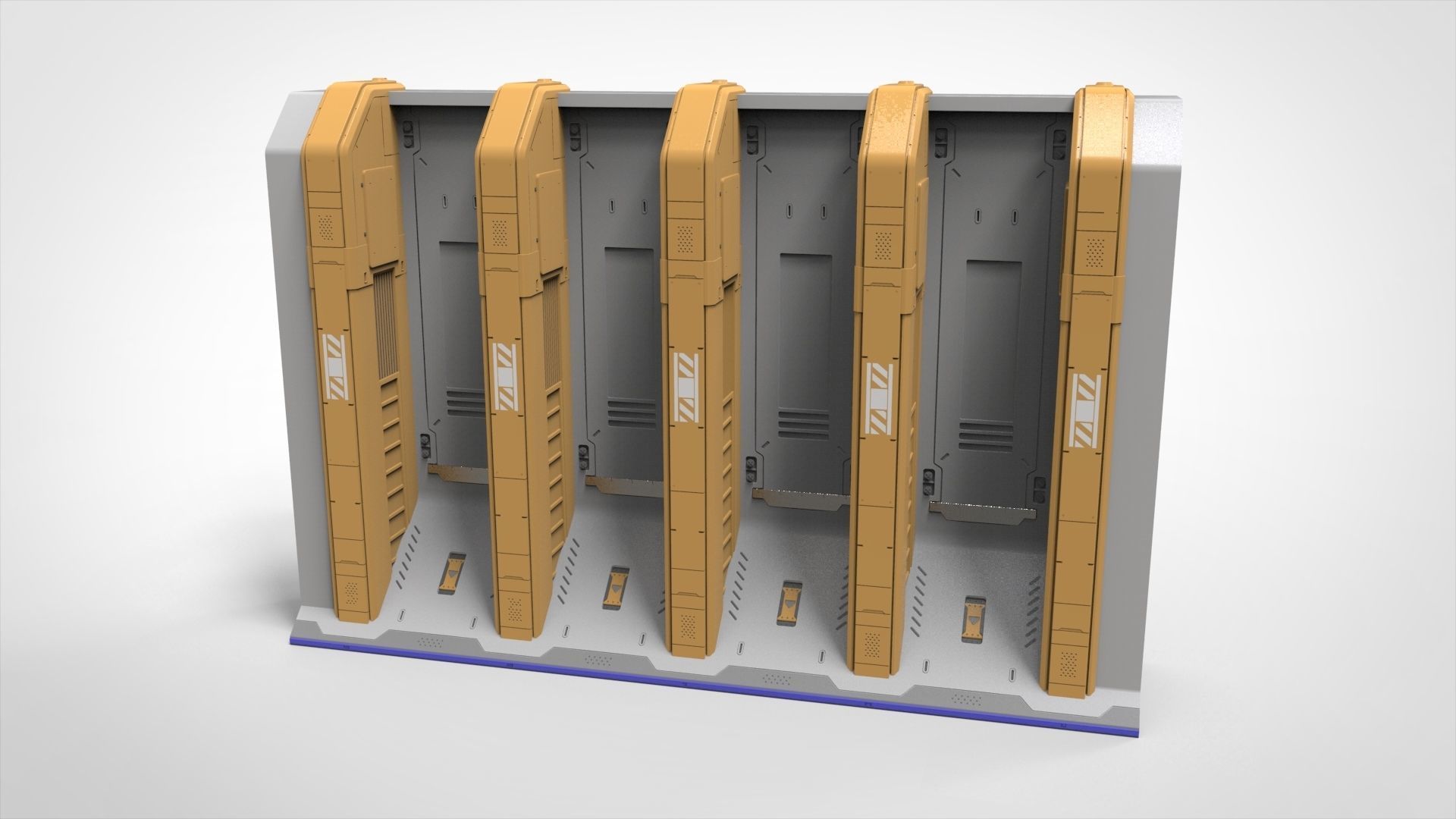 sci-fi Architecture kitbash 46 3D model_10