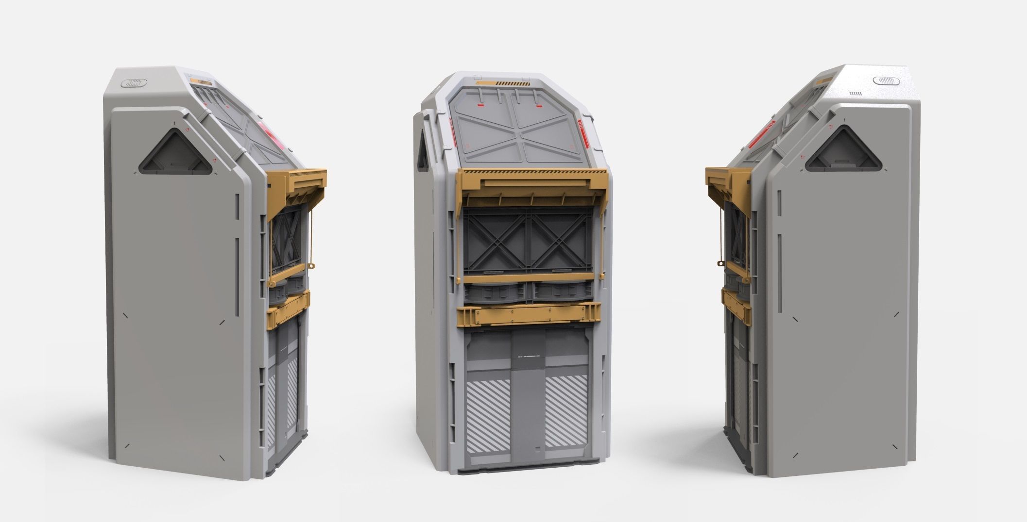 sci-fi Architecture kitbash 46 3D model_14