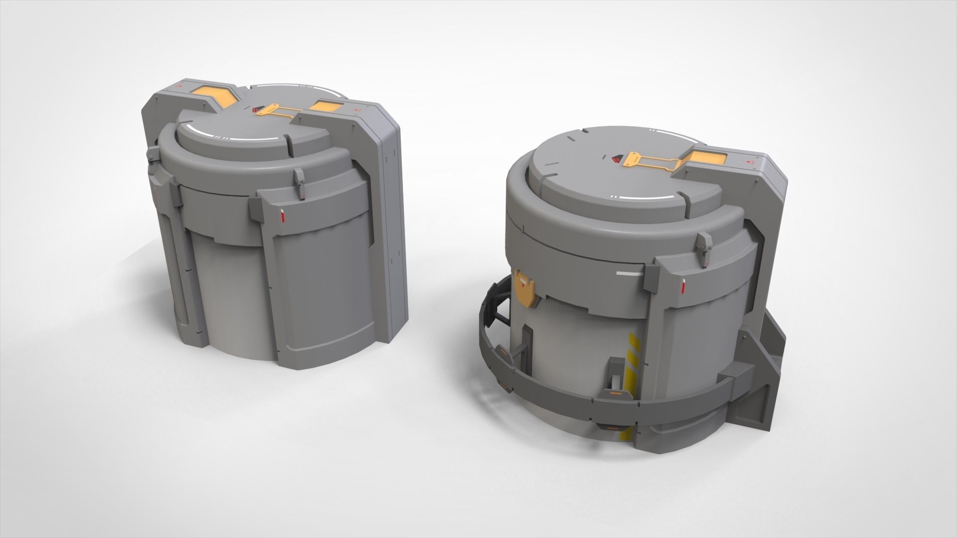 sci-fi Architecture kitbash 46 3D model_17