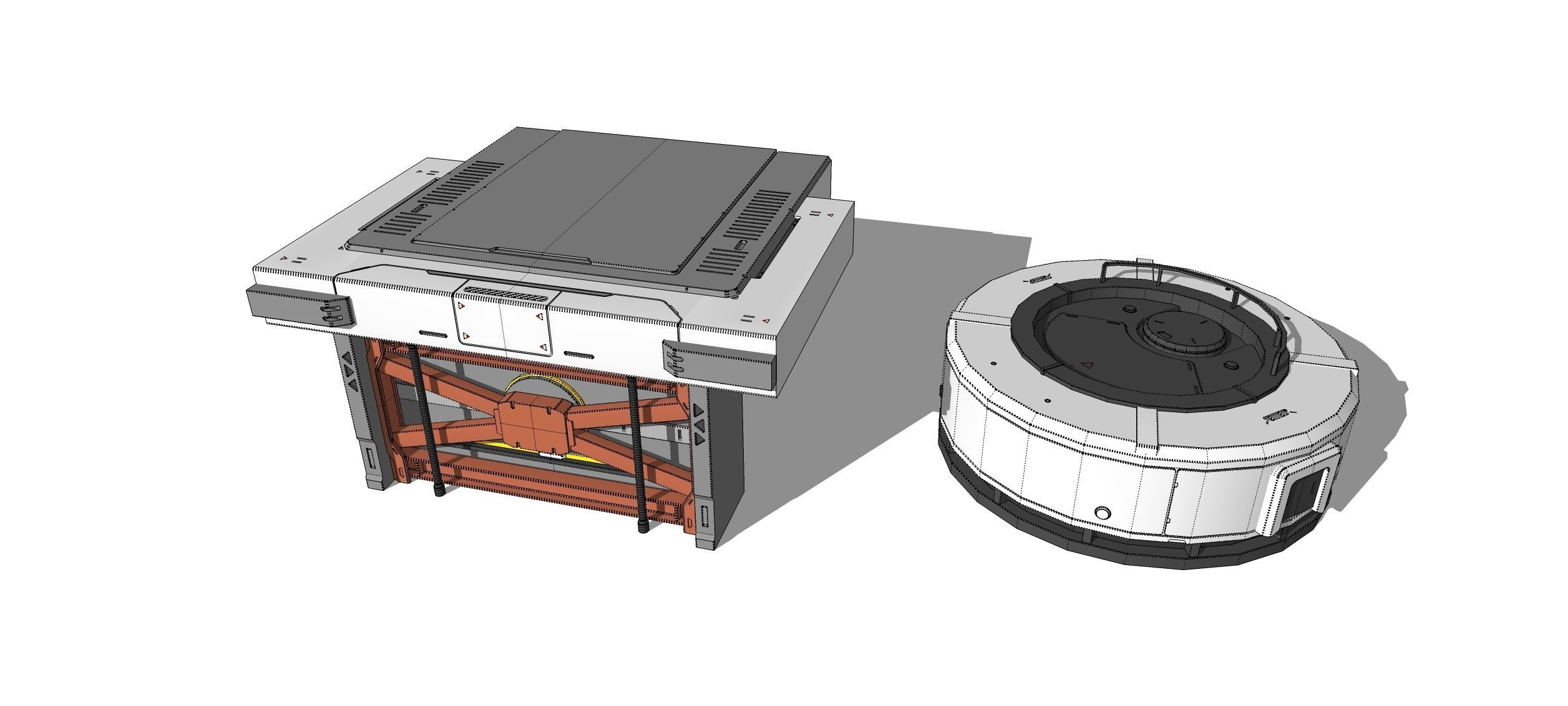 sci-fi Architecture kitbash 46 3D model_29