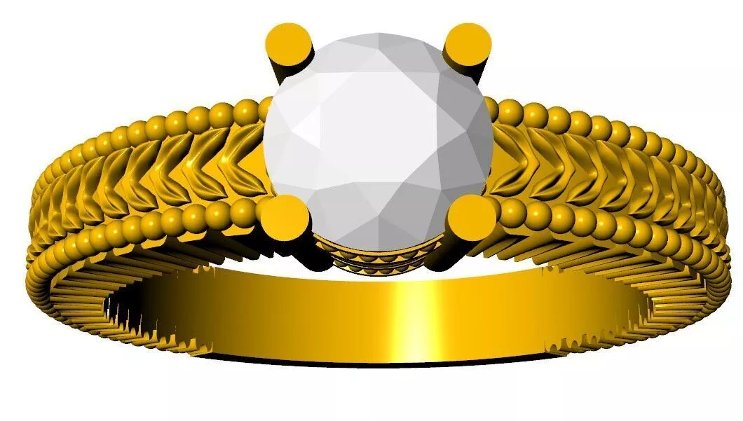 FALCON BIRD RING PATTERN 3D model