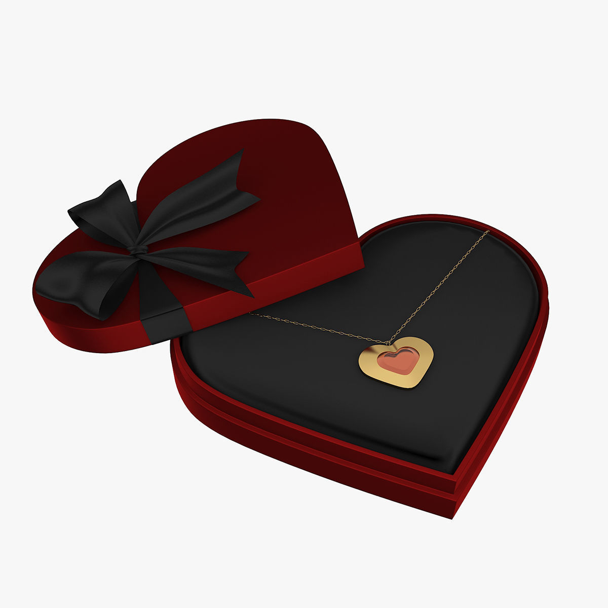 valentines day gift box 3D model_6