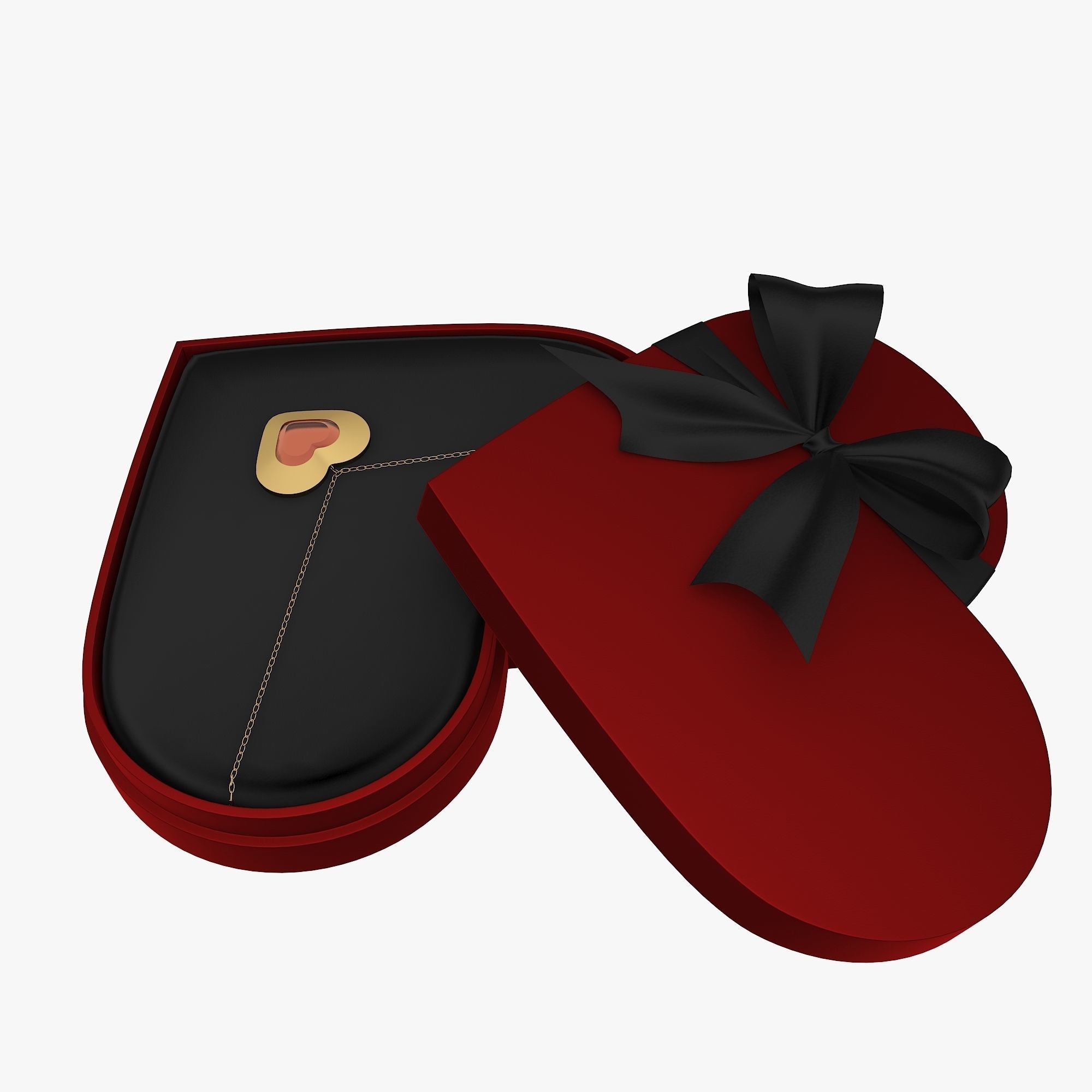 valentines day gift box 3D model_4