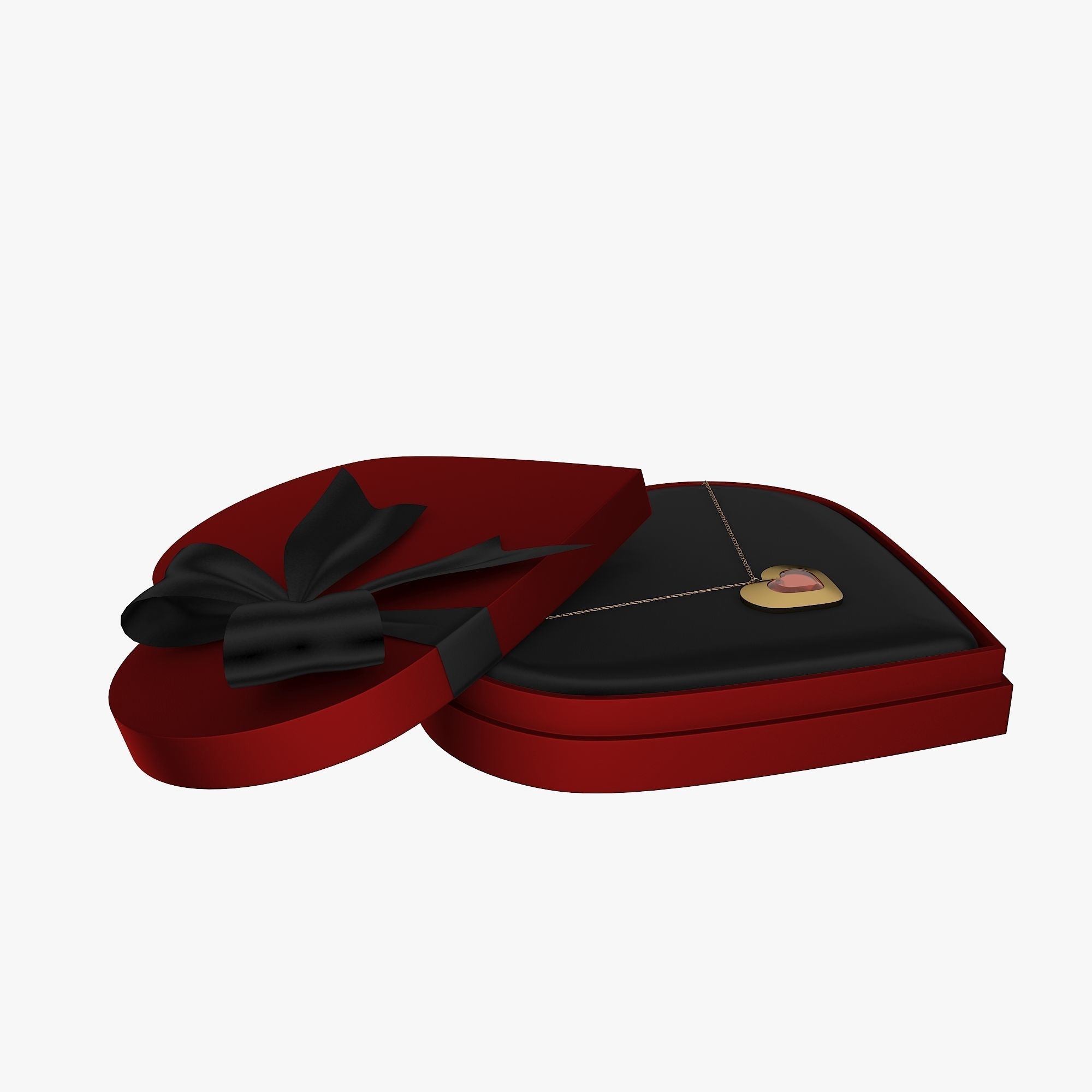 valentines day gift box 3D model_2