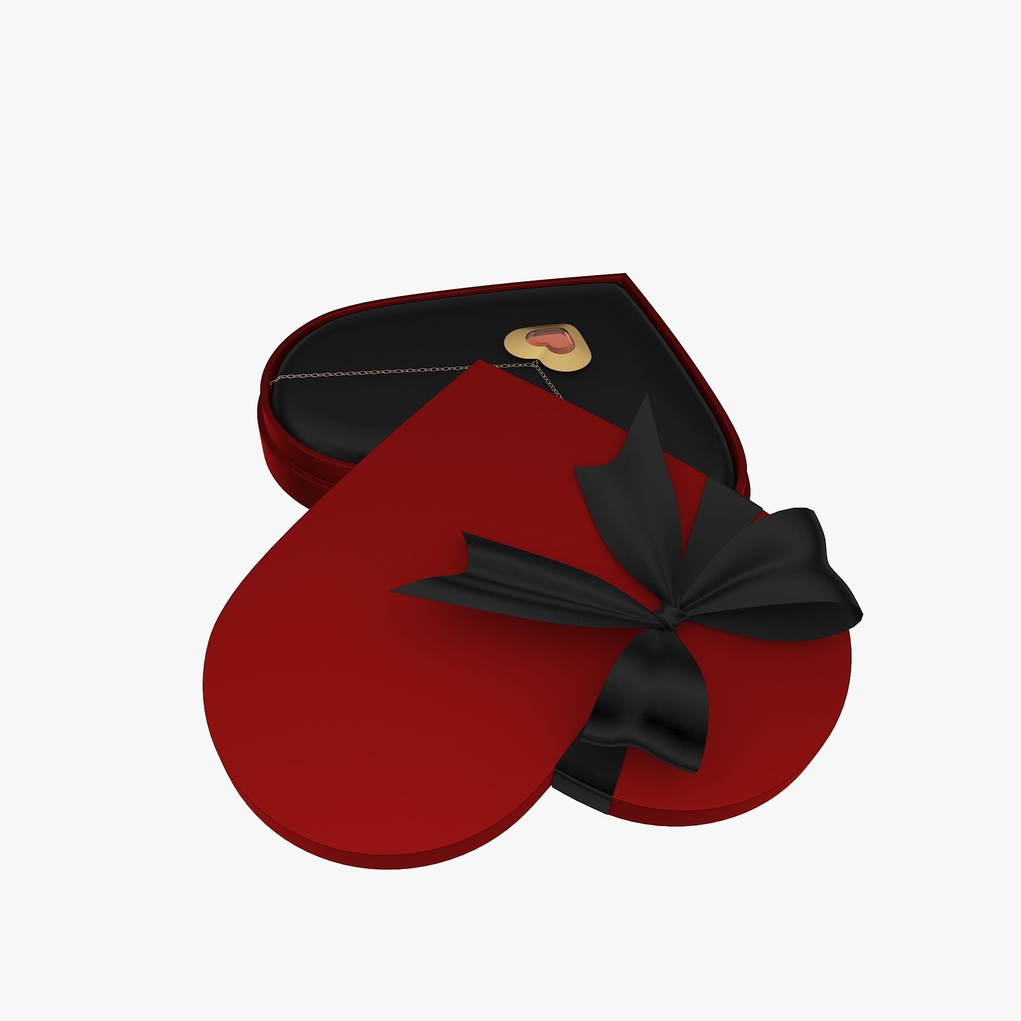 valentines day gift box 3D model_3