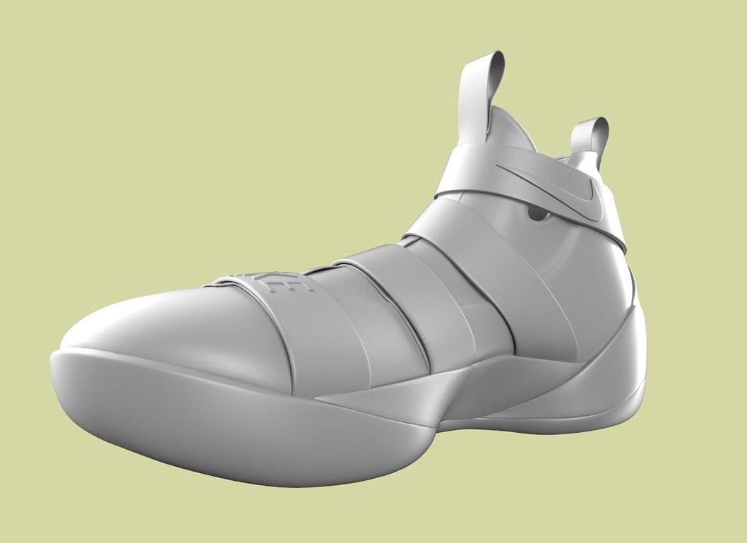 nike lebrone shoes 3D model_9