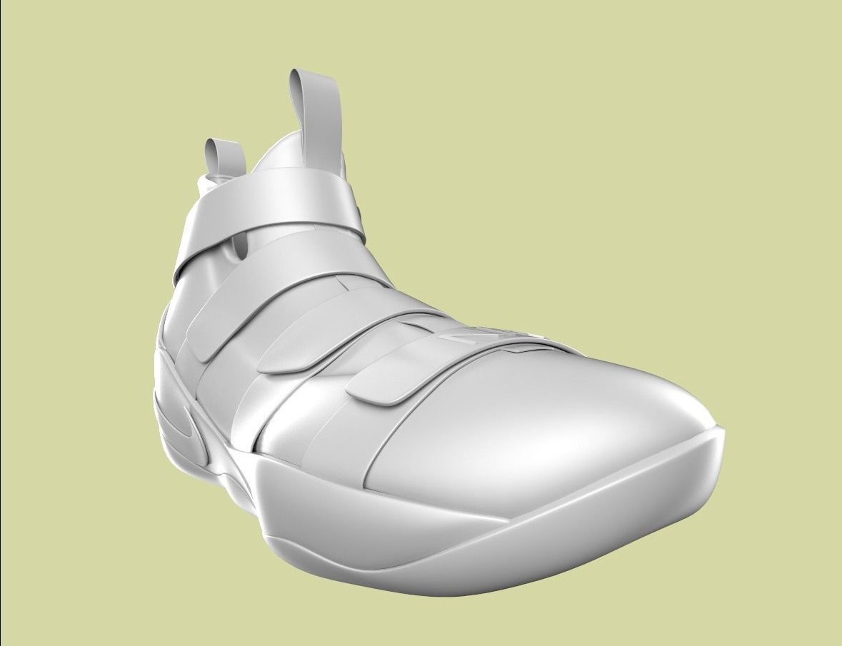 nike lebrone shoes 3D model_2