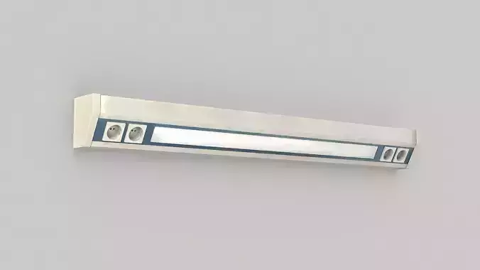 Hospital bed wall lamp