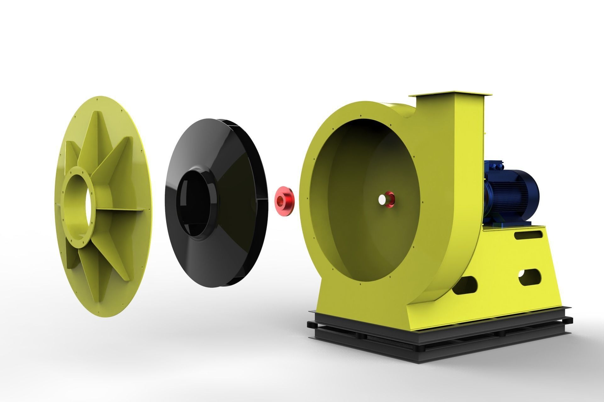 Industrial Fan 3D model_2