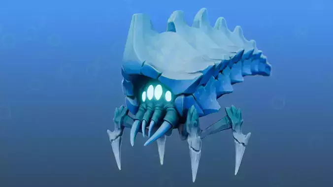 Sea Skuttle Low-poly 3D model
