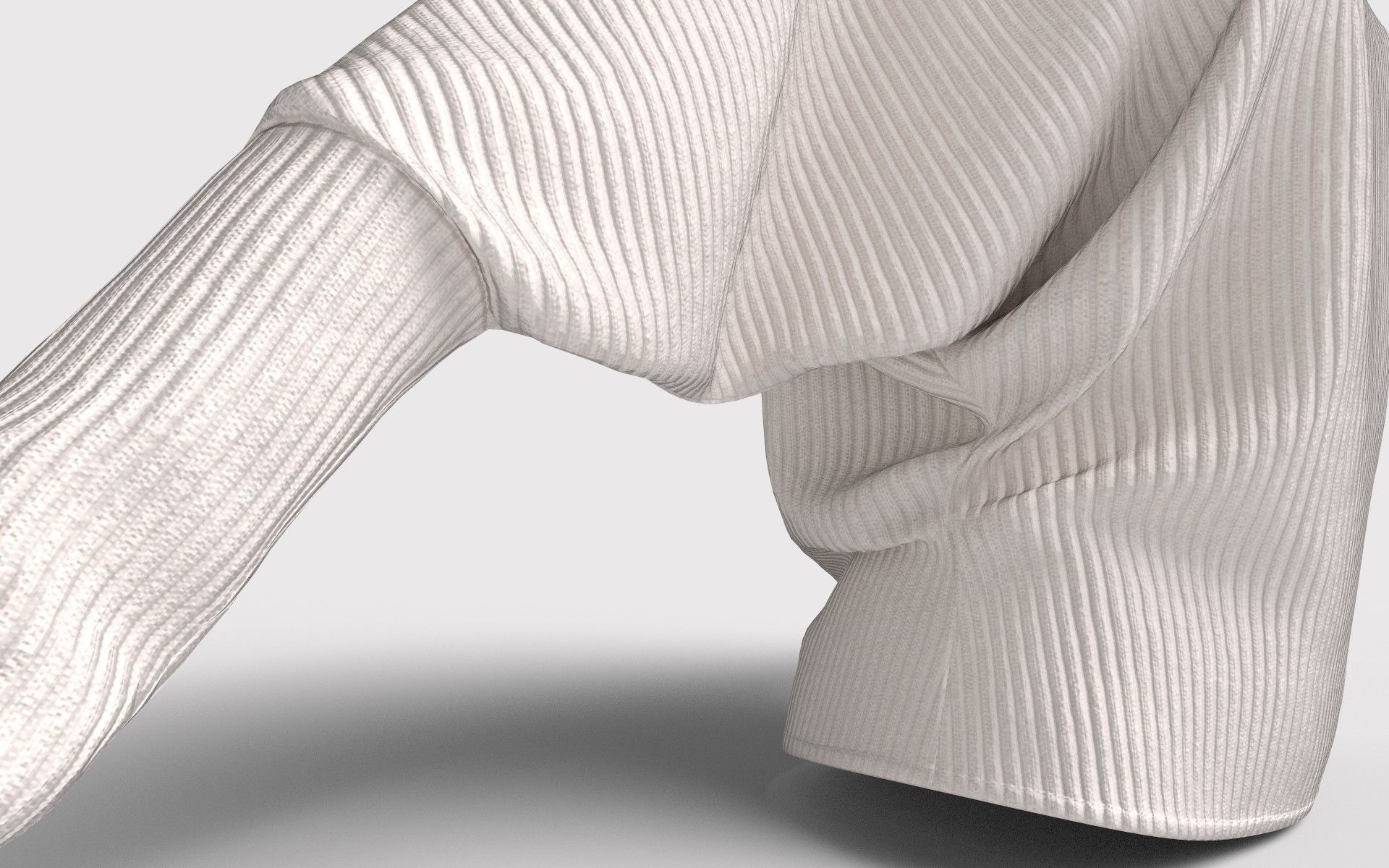 Dolman Sleeve Top 3D model_6