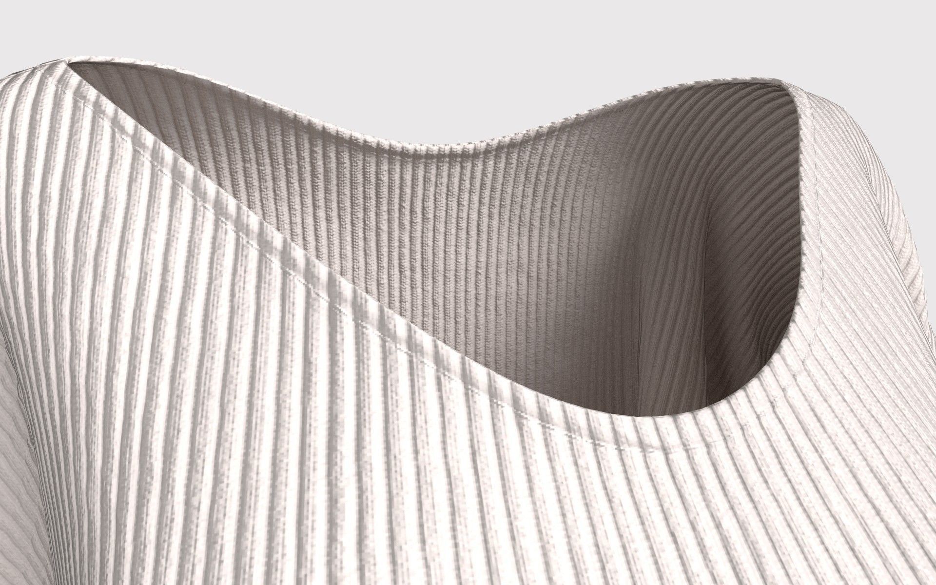 Dolman Sleeve Top 3D model_7