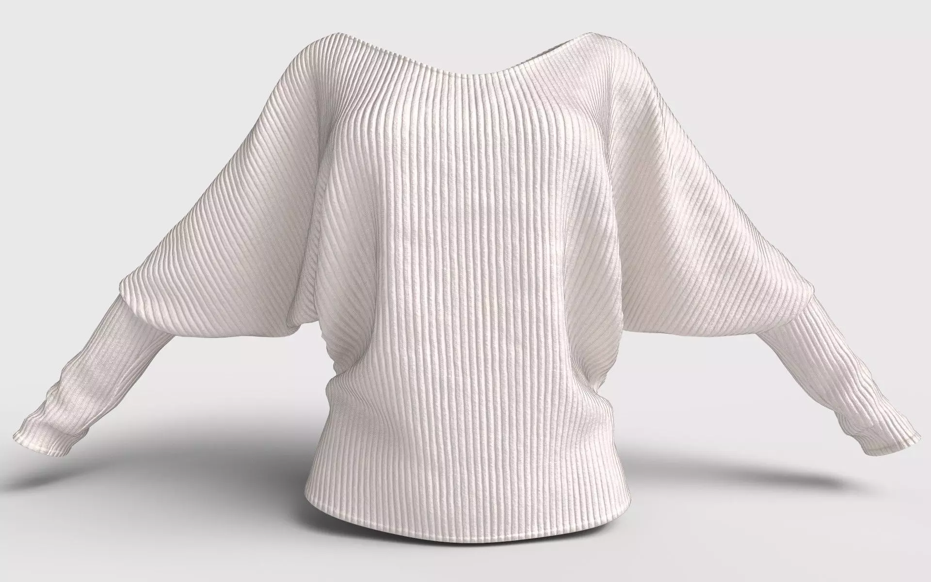 Dolman Sleeve Top 3D model_0
